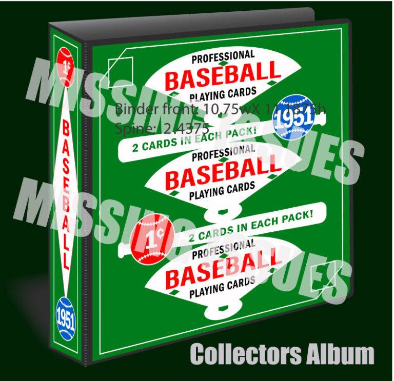 1951ToppsBaseballCardBinder Baseball Card Binders