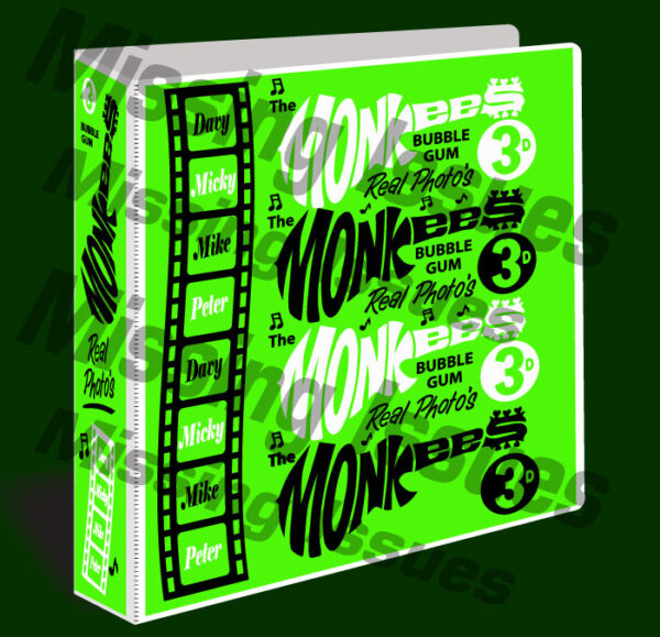 Topps-Style-The-Monkees-Light-Green-Collectors-Album-Binder