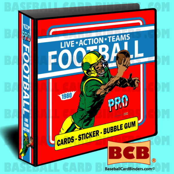1980-Fleer-Style-Team-Action-Football-Card-Album-Binder