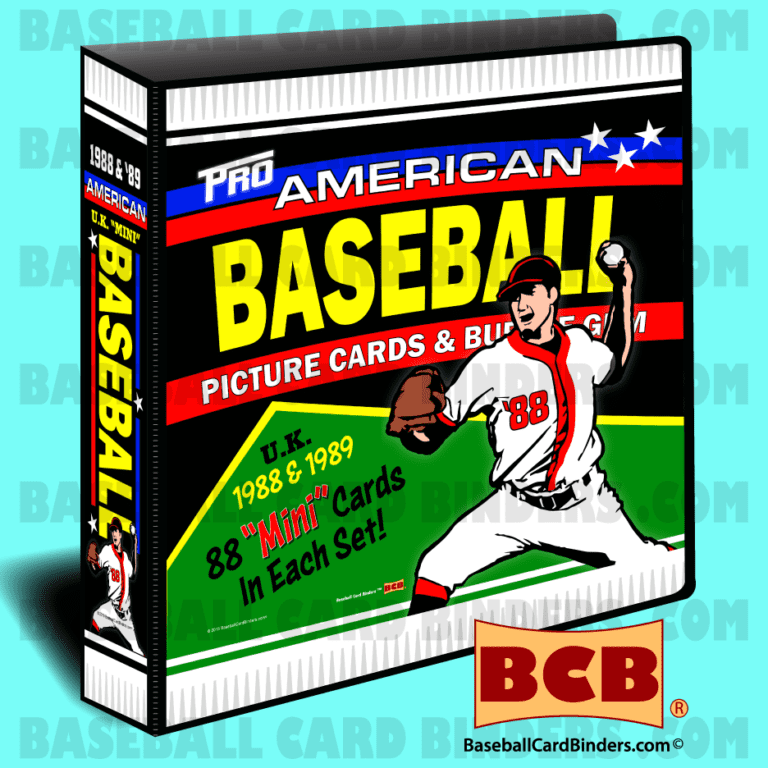 198889ToppsStyleUKMiniBaseballCardsAlbumBinder Baseball Card