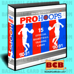 1990-91-Hoops-Style-Basketball-Card-Presentation-Album-Binder