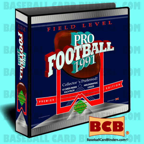 1991-Upper-Deck-Style-Football-Card-Presentation-Album-Binder