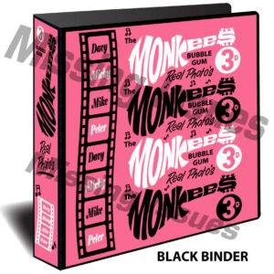 The-Monkees-Style-Pink-Trading-Card-Album-Binder-Black