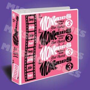 The-Monkees-Style-Pink-Trading-Card-Album-Binder-White